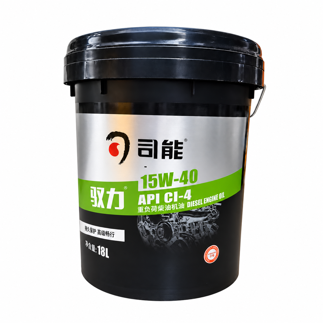 司能驱力柴油机油 Sineng Heavy-duty Diesel Engine Oil API CI-4 · 15W-40